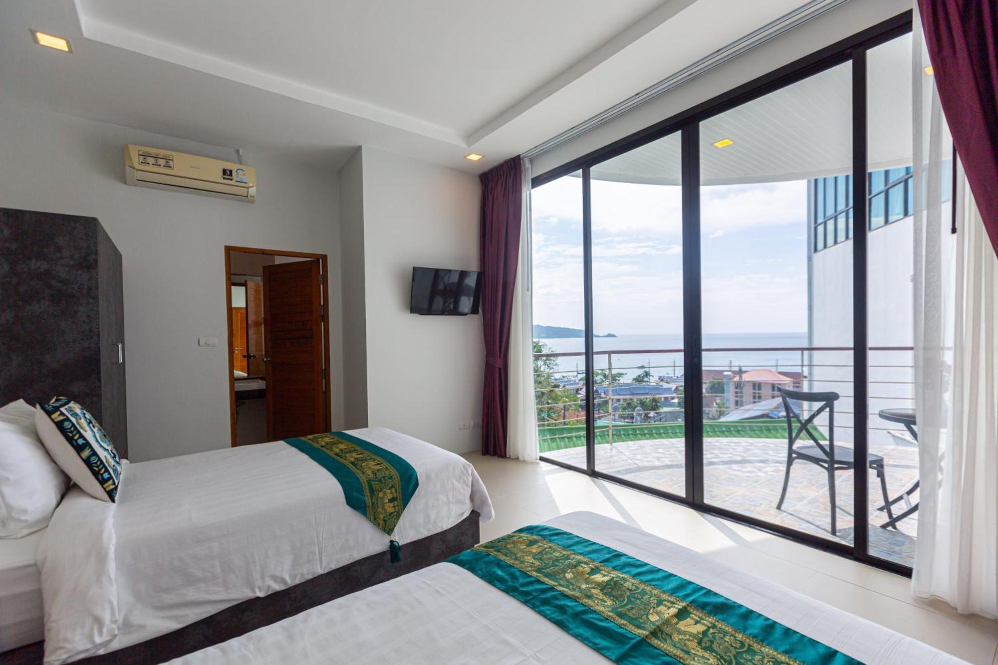 Rossarin Sea View Patong Hotell Eksteriør bilde
